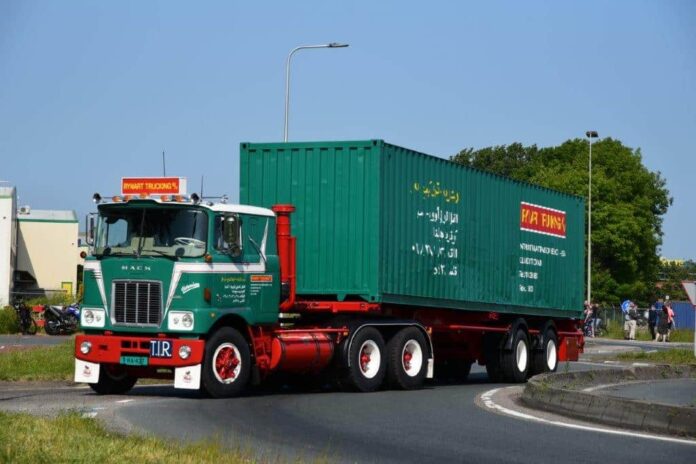 MACK F 700 MET CLASSIC 40FT CONTAINER   RYNART - Afbeelding 3