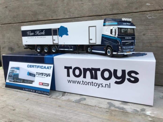 WSI VOLVO FH 4 GLOBETROTTER MET KOELOPLEGGER 3 AXLE  VAN HERK BLUMEN UND PFLANZEN - Afbeelding 5