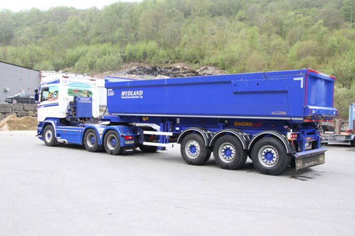 MYDLAND; SCANIA STREAMLINE HIGHLINE 6X4 HALF PIPE TIPPER TRAILER - 3 AXLE - Afbeelding 3