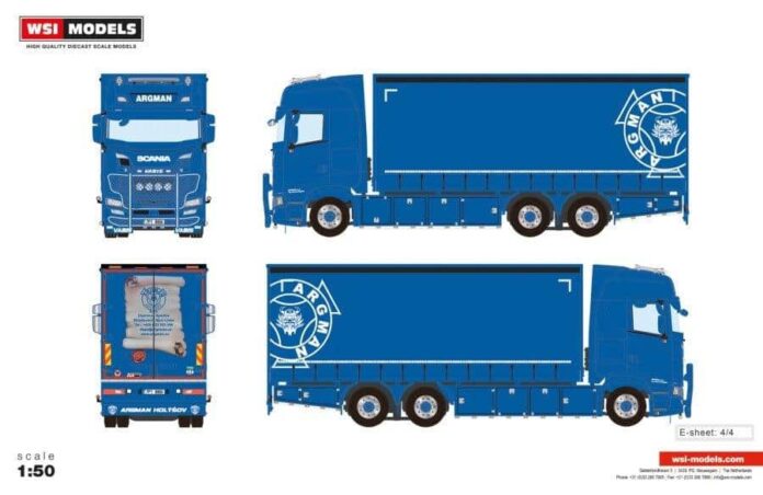 SCANIA S HIGHLINE CS20H 6X2  TAGA XLE  RIGED TRUCK SCHUIFZEIL  3 AXLE  ARGMAN S.R.O. - Afbeelding 2