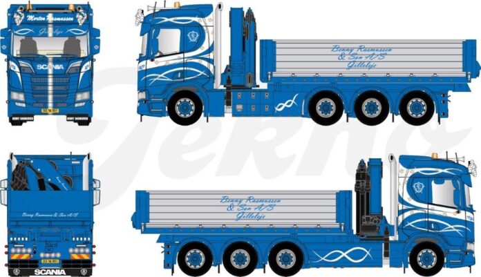 SCANIA R-SERIE HIGHLINE MOTORWAGEN MET HMF KRAAN   MORTEN RASMUSSEN CUSTOM TOOLING - Afbeelding 4