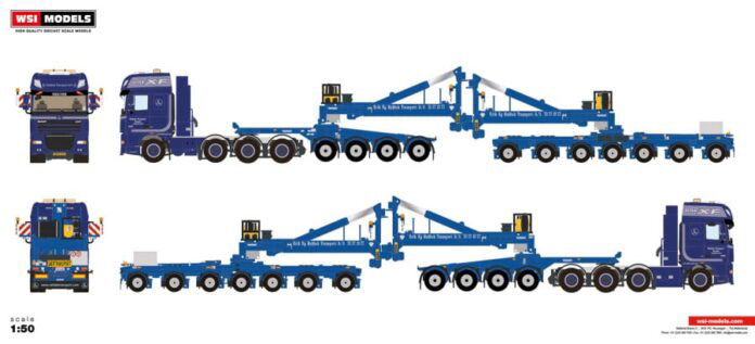 RAHBEK; DAF XF 105 SUPER SPACE CAB 8X4 MEGA WIND MILL TRAILER WITH 4 AXLE DOLLY - 7 AXLE - Afbeelding 7