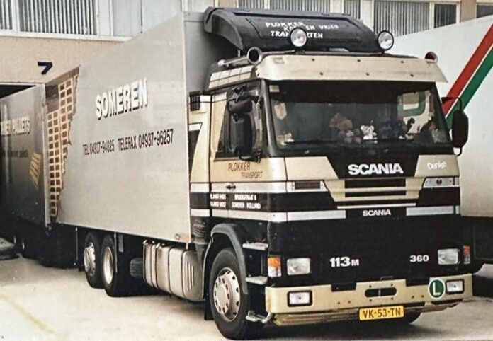 SCANIA  3 SERIE MOTORWAGEN MET 2 ASSIGE WIPKAR   PLOKKER PALLETS - Afbeelding 5