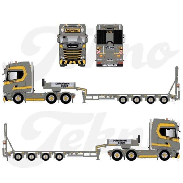 SCANIA  NEXT GEN S730 6X4 MET 4 ASSIGE DIEPLADER  DORNBIERER - Afbeelding 3