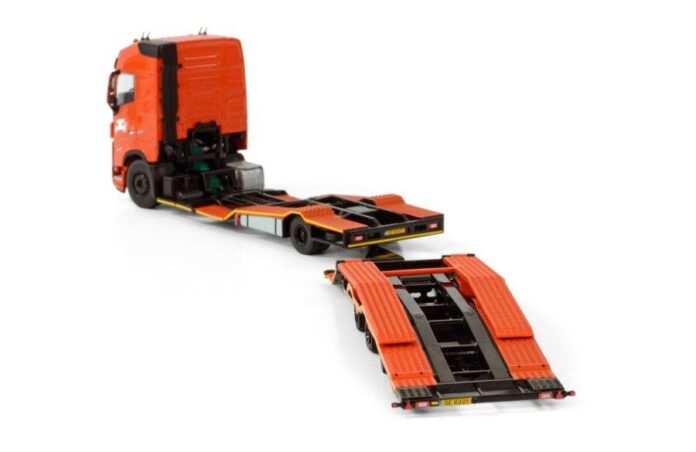 VOLVO FH 5 GLOBETROTTER TRUCK TRANSPORTER TRUCK 4X2 TRUCK TRANSPORTER DRAWBAR TRAILER 3 AXLE - Afbeelding 3