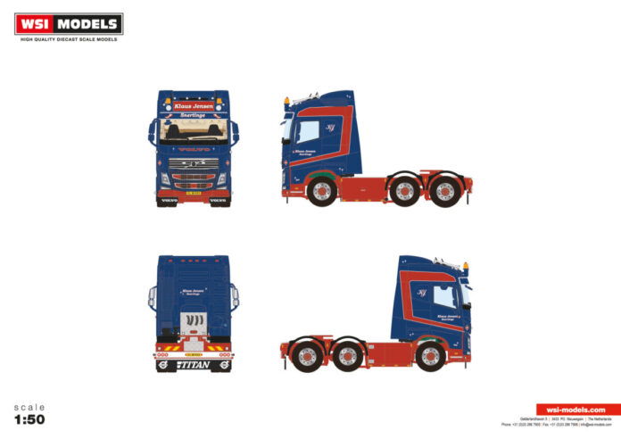 KLAUS JENSEN; VOLVO FH4 GLOBETROTTER 6X2 TWIN STEER - Afbeelding 3
