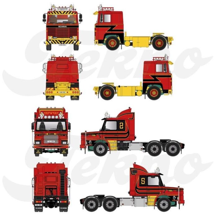 MODELSET SCANIA 142 TORPEDO EN SCANIA 140  STJARNSTROMS SET - Afbeelding 3
