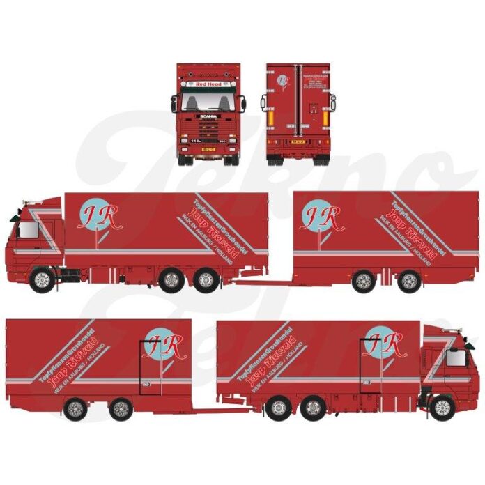 SCANIA  3 SERIE STREAMLINE MOTORWAGEN MET 2 ASSIGE WIPKAR  JAAP RIETVELD - Afbeelding 3