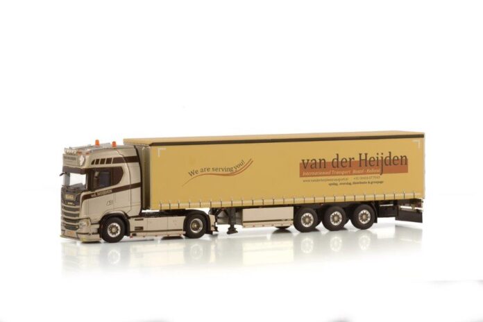 SCANIA S 500  4X2 MET SCHUIF ZEIL TRAIELR  3 AXLE  VAN DER HEIJDEN TRANSPORT - Afbeelding 4