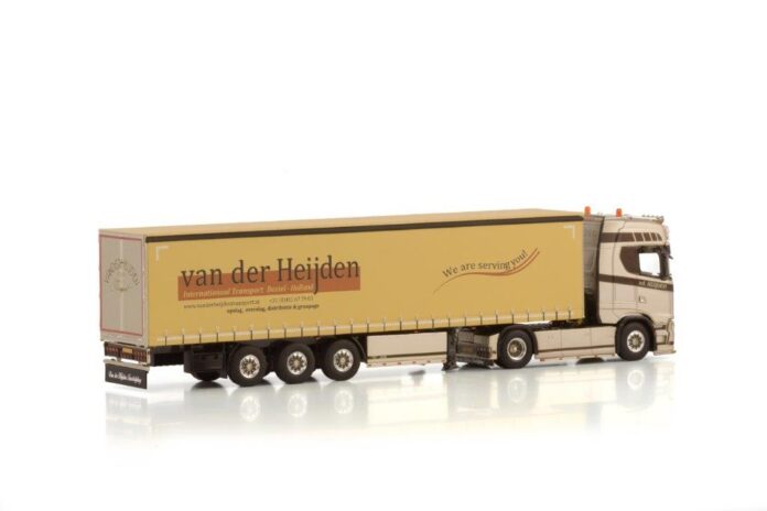 SCANIA S 500  4X2 MET SCHUIF ZEIL TRAIELR  3 AXLE  VAN DER HEIJDEN TRANSPORT - Afbeelding 3