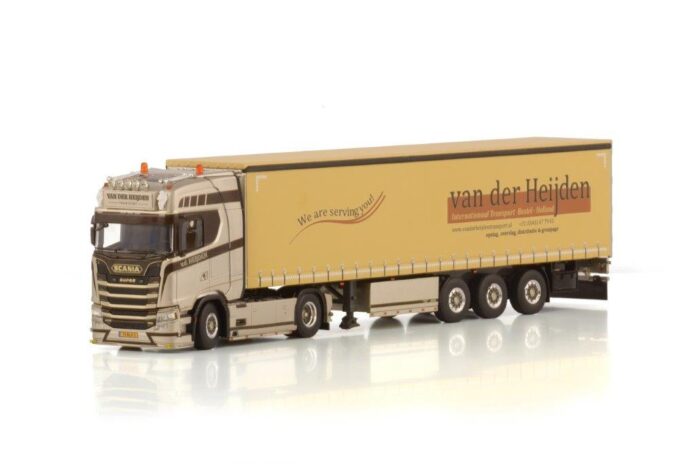 SCANIA S 500  4X2 MET SCHUIF ZEIL TRAIELR  3 AXLE  VAN DER HEIJDEN TRANSPORT