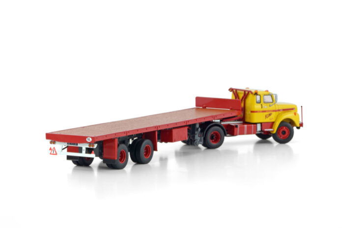 KLOMP; SCANIA L110 SLEEPER CAB TORPEDO CLASSIC FLATBAD TRAILER - 2 AXLE - Afbeelding 2