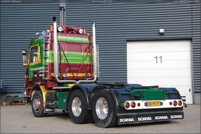 SCANIA 143-450 MET 3 ASSIGE STENENOPLEGGER  DE HEUS - Afbeelding 5