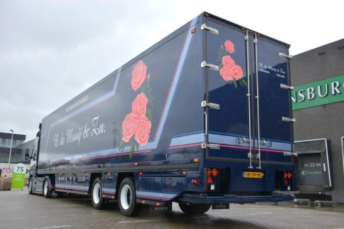 VOLVO FH 12 GLOBETROTTER MET 2 ASSIGE BLOEMENTRAILER   B. DE MOOIJ   & ZN - Afbeelding 6