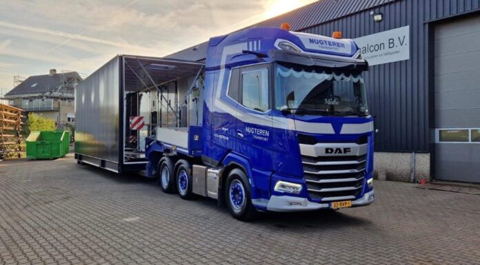 DAF XG +  6X2  TREKKER MET 2  ASSIGE BROSHUIS DIEPLADER  NUGTEREN TRANSPORT - Afbeelding 5