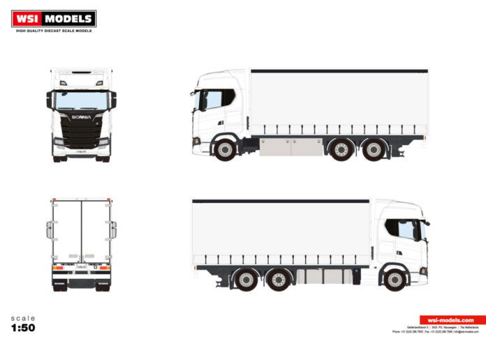 White Line; SCANIA S HIGHLINE CS20H RIGED CURTAINSIDE TRUCK 6X2 TAG AXLE