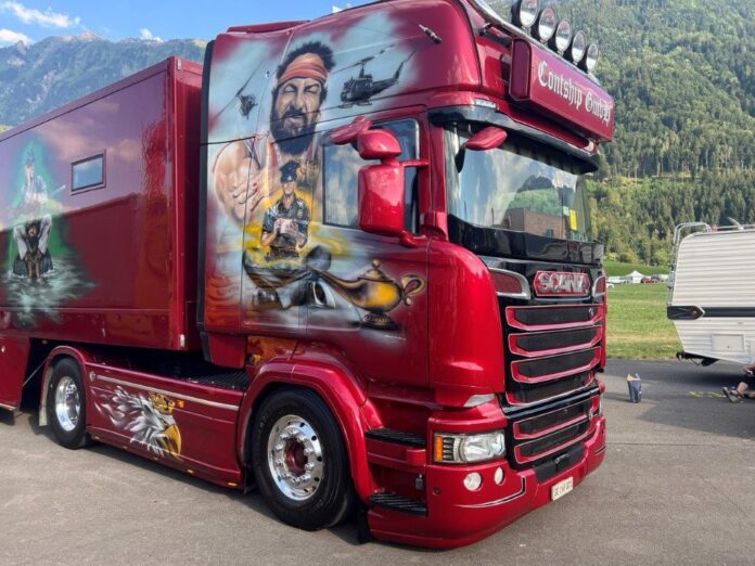 SCANIA  R SERIE STREAMLINE 4X2  CONTSHIP  VERPAKT IN GIFTBOX - Afbeelding 3