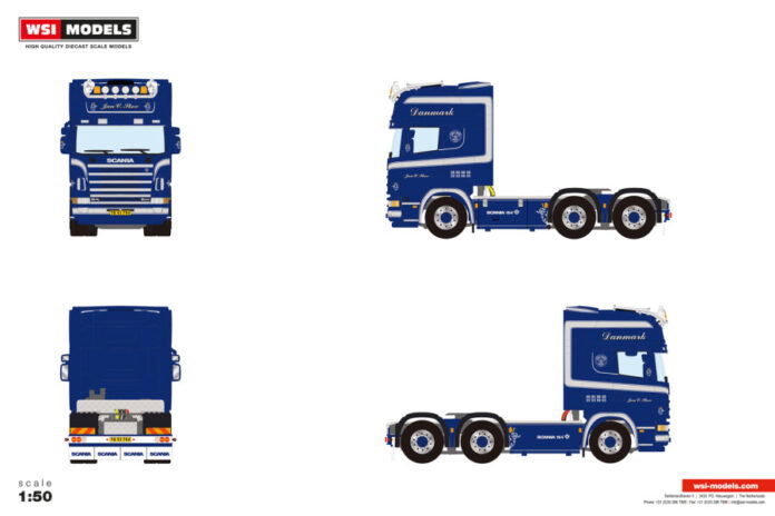 Jan C Skov; SCANIA 4 SERIES TOPLINE 6X2 | WSI Models - Afbeelding 2