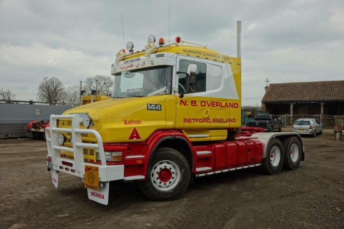 SCANIA  4 SERIE TORPEDO MET 3 ASSIGE SEMI DIEPLADER   OVERLAND MIDDLE EAST LINE - Afbeelding 8