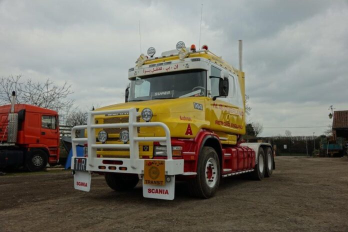 SCANIA  4 SERIE TORPEDO MET 3 ASSIGE SEMI DIEPLADER   OVERLAND MIDDLE EAST LINE - Afbeelding 4