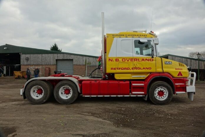 SCANIA  4 SERIE TORPEDO MET 3 ASSIGE SEMI DIEPLADER   OVERLAND MIDDLE EAST LINE - Afbeelding 7