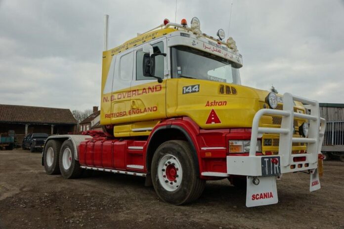 SCANIA  4 SERIE TORPEDO MET 3 ASSIGE SEMI DIEPLADER   OVERLAND MIDDLE EAST LINE - Afbeelding 5