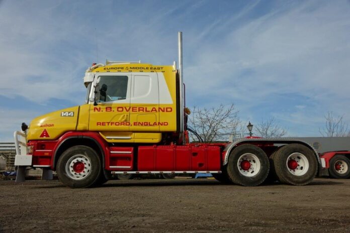SCANIA  4 SERIE TORPEDO MET 3 ASSIGE SEMI DIEPLADER   OVERLAND MIDDLE EAST LINE - Afbeelding 6