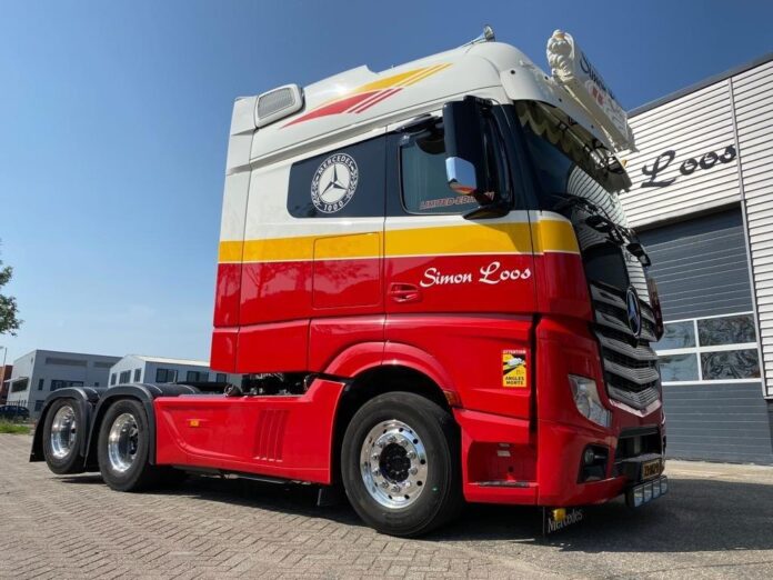 MERCEDES ACTROS VERLENGD  MET ZAMAC SILOTRAILER   SIMON LOOS - Afbeelding 7