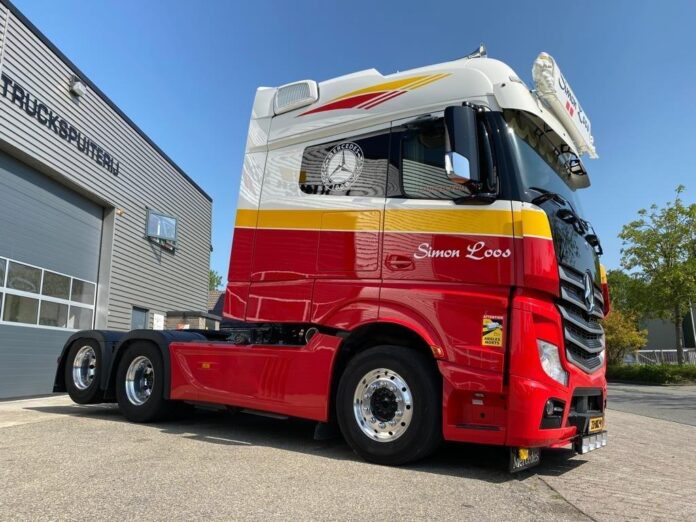 MERCEDES ACTROS VERLENGD  MET ZAMAC SILOTRAILER   SIMON LOOS - Afbeelding 6