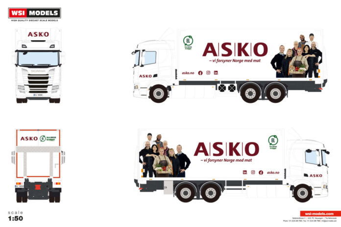 ASKO; SCANIA R NORMAL CR20N RIGED REEFER TRUCK 6X2 TAG AXLE