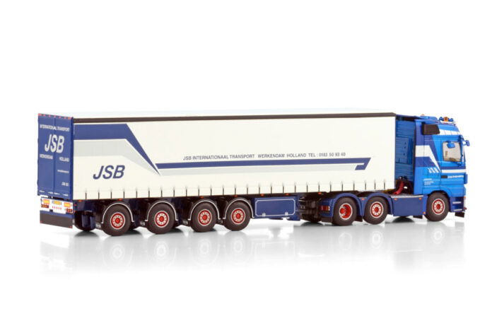 JSB SWIJNENBURG; MERCEDES-BENZ ACTROS MP3 LH 6X2 TWIN STEER CURTAINSIDE TRAILER - 4 AXLE - Afbeelding 3