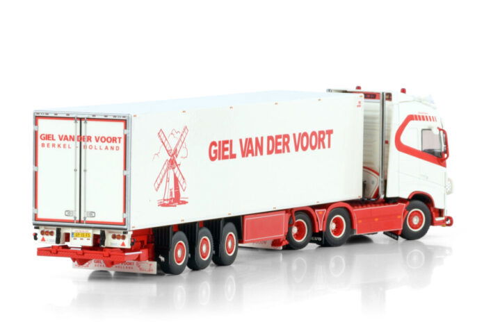 GIEL VAN DER VOORT; VOLVO FH4 GLOBETROTTER 6X2 TAG AXLE REEFER TRAILER - 3 AXLE - Afbeelding 4