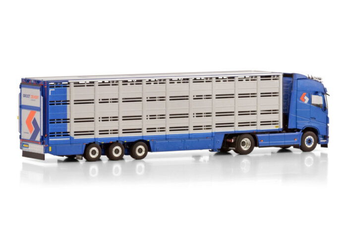 GROOT ZEVERT; VOLVO FH4 GLOBETROTTER 4X2 LIVE STOCK TRAILER - 3 AXLE - Afbeelding 3