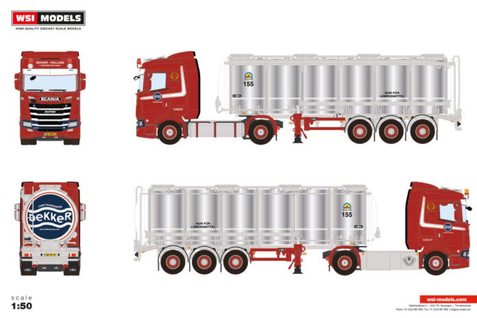 DEKKER TANKTRANSPORT BV; SCANIA S NORMAL CS20N 4X2 TANK TRAILER - 3 AXLE - Afbeelding 3