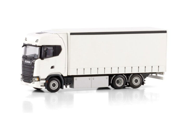 WHITE LINE; SCANIA S HIGHLINE CS20H RIGED CURTAINSIDE TRUCK 6X2 TAG AXLE - Afbeelding 3