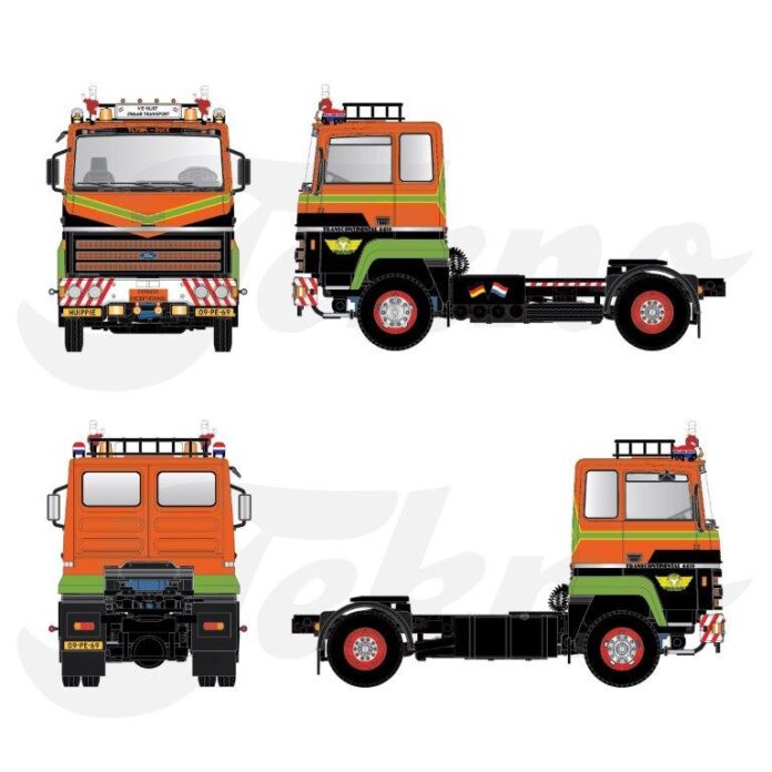 FORD  TRANSCONTINENTAL 4X2   VAN DER VLIST  LOSSE TREKKER - Afbeelding 4
