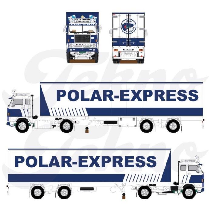 VOLVO F 88 MET 2 ASSIGE KLASSIEKE KOELOPLEGGER POLAR EXPRESS - Afbeelding 3