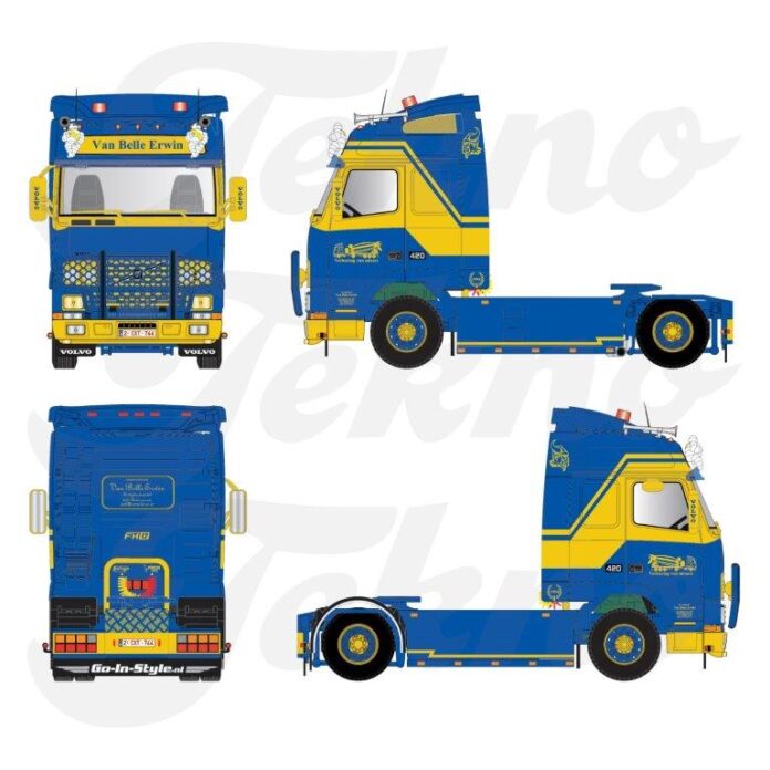 VOLVO FH 12 4X2  TREKKER  ERWIN VAN BELLE - Afbeelding 3