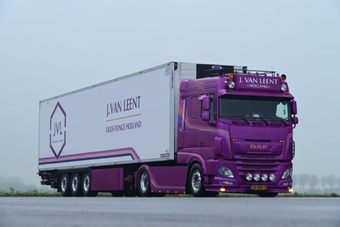 DAF XF 4X2 SPACE CAB  MET 3 ASSIGE KOELOPLEGGER  JARNO VAN LEENT TRANSPORT - Afbeelding 2