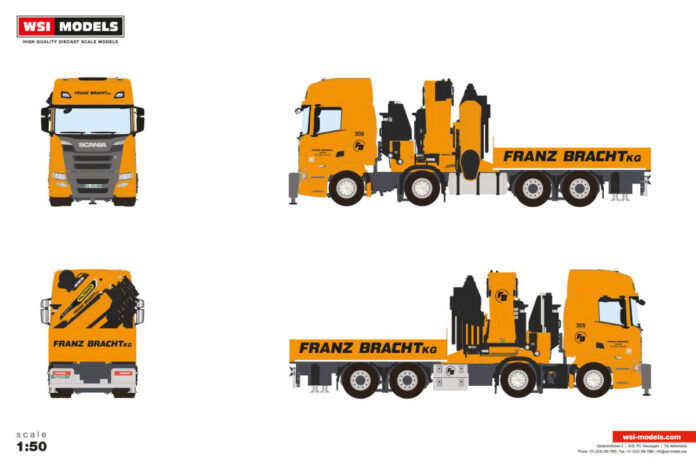 FRANZ BRACHT KG; SCANIA R HIGHLINE CR20H 8X4 WITH PALFINGER PK 165.002 TEC 7 + JIB - Afbeelding 3