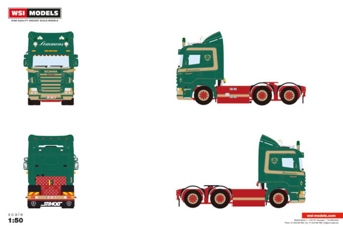 LEMMENS; SCANIA R5 FLAT ROOF 6X2 TAG AXLE - Afbeelding 3
