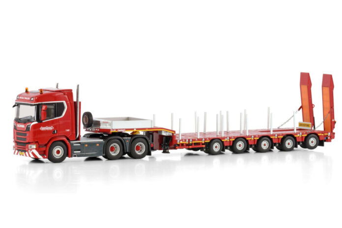 NOOTEBOOM RED LINE; SCANIA R NORMAL CR20N 6X4 MANOOVR MET GIEKSLEUF - 5 AXLE - Afbeelding 2