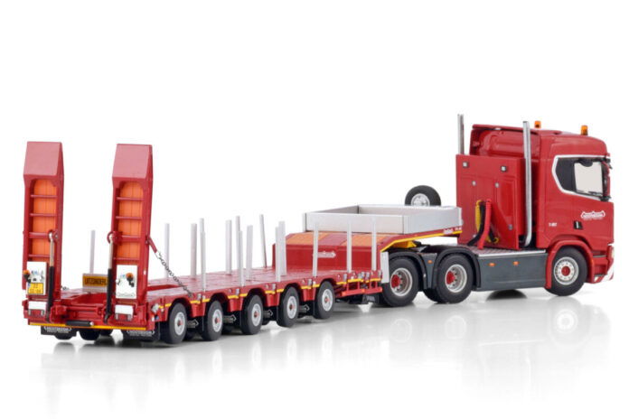 NOOTEBOOM RED LINE; SCANIA R NORMAL CR20N 6X4 MANOOVR MET GIEKSLEUF - 5 AXLE - Afbeelding 4