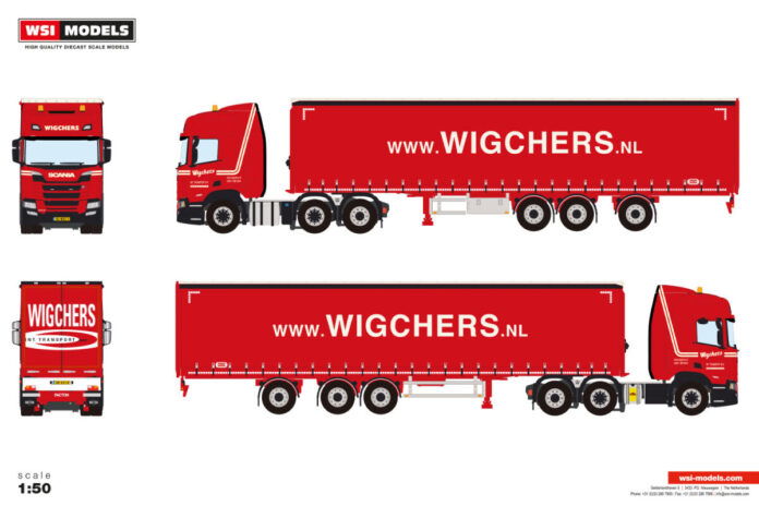 WIGCHERS; SCANIA R HIGHLINE CR20H 6X2 TWIN STEER TRIDEC CURTAINSIDE TRAILER - 3 AXLE - Afbeelding 3