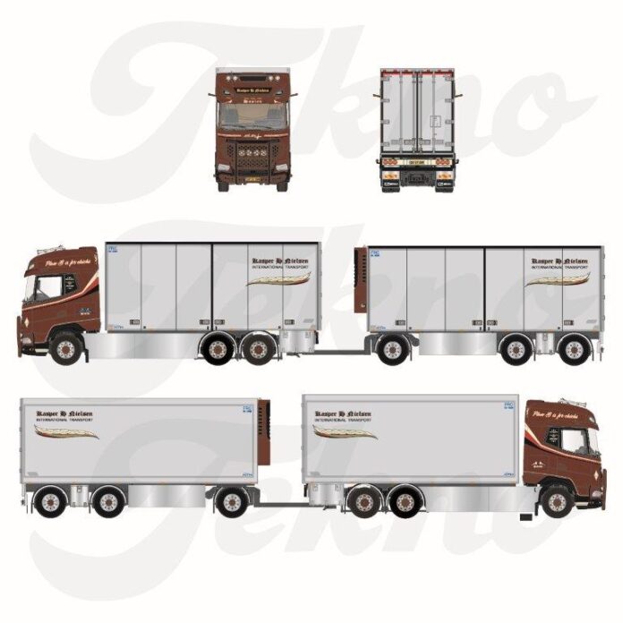 DAF XG + MOTORWAGEN MET 3 ASSIGE SCHAMELAANHANGER  KASPER H. NIELSEN - Afbeelding 3