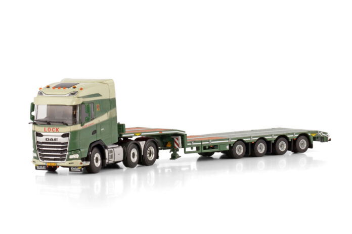 LOCK TRANSPORT; DAF XG 6X2 TWIN STEER SEMI LOW LOADER - 4 AXLE