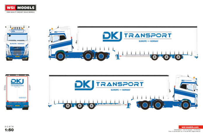 DKJ TRANSPORT; VOLVO FH4 GLOBETROTTER XL 6X2 TAG AXLE SEMI WITH CURTAIN - 3 AXLEDKJ TRANSPORT; VOLVO FH4 GLOBETROTTER XL 6X2 TAG AXLE SEMI WITH CURTAIN - 3 AXLE - Afbeelding 3