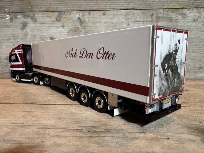    WSI VOLVO FH 05 GLOB 6X2 TWIN STEER + REEFER TRAILER  3 AXLE  N. DEN OTTER    - Afbeelding 8