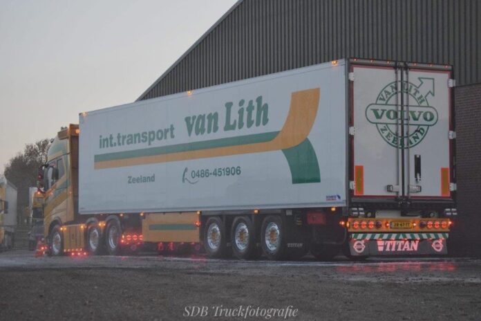   Volvo  FH 5 Globetrotter xl 6x2 voorloop as koel oplegger  3 assen  Van Lith    - Afbeelding 13
