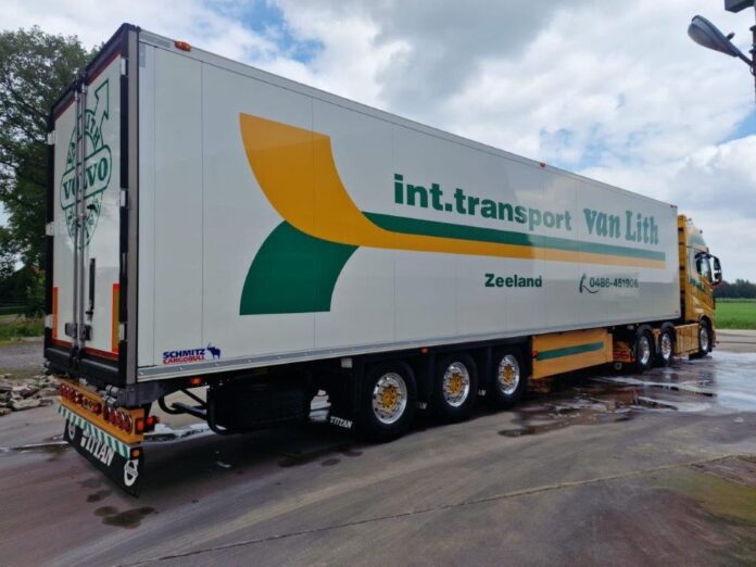   Volvo  FH 5 Globetrotter xl 6x2 voorloop as koel oplegger  3 assen  Van Lith    - Afbeelding 14